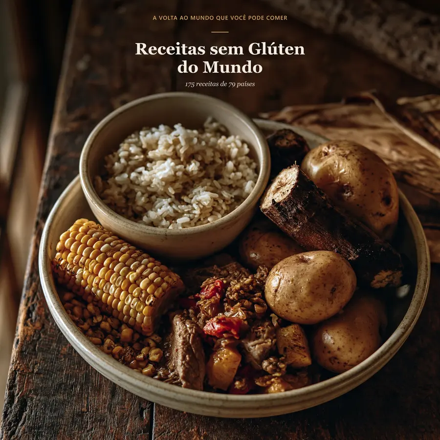Capa de 175 Receitas Sem Glúten do Mundo
